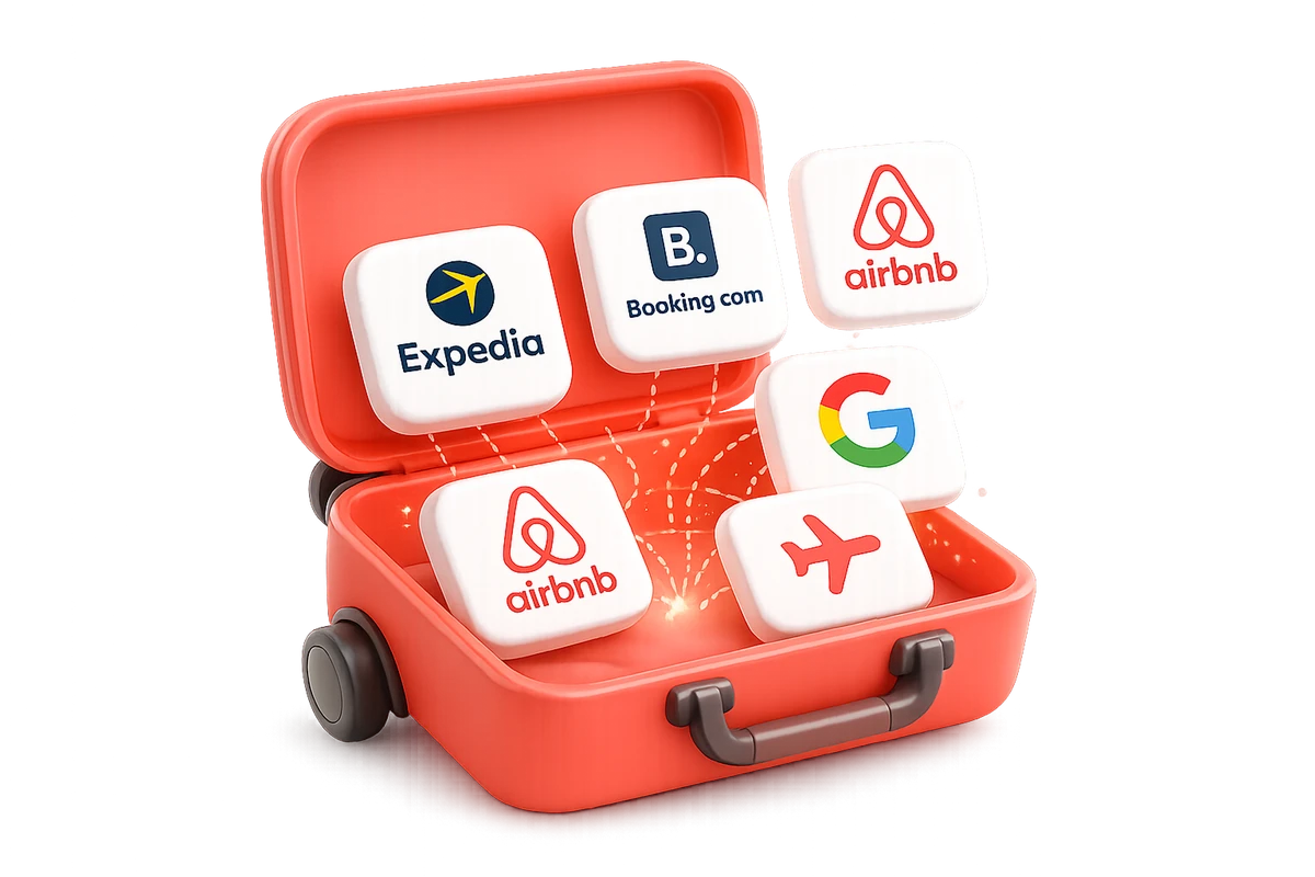 All your travel bookings gathered into one place